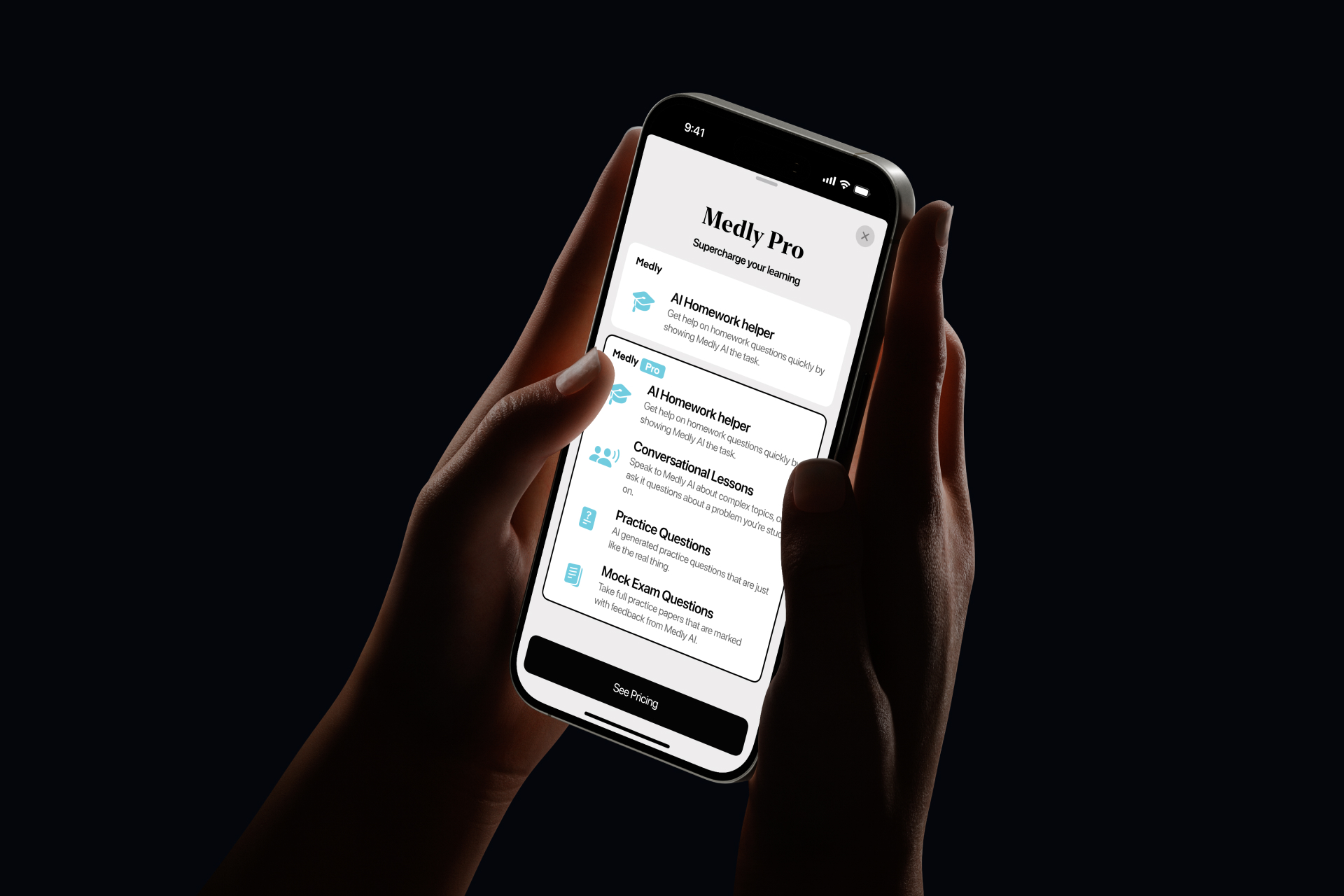 Medly health technology interface design showing product screens